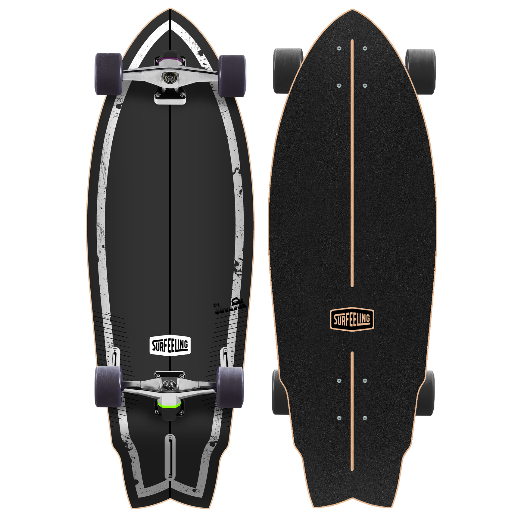 Surfeeling USA The Outline Surfboard Series Skateboard